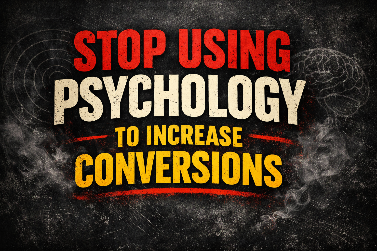 Stop using user psychology to increase conversions
